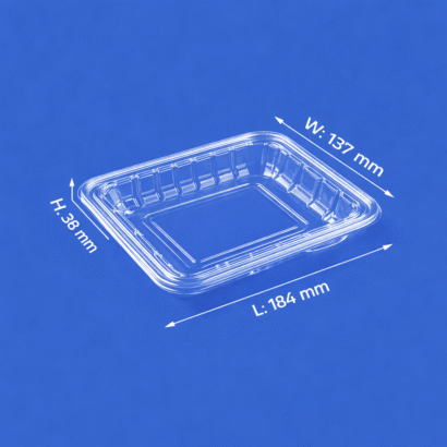 PET plastic clamshell W-137