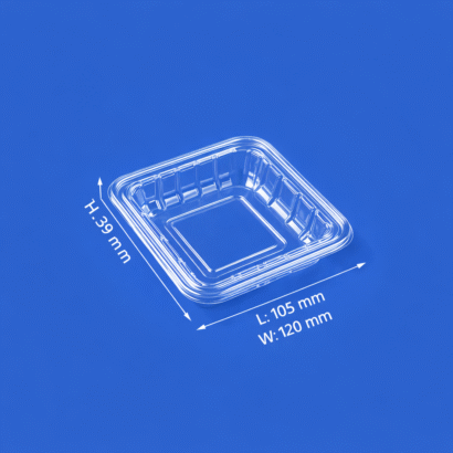 PET plastic clamshell W200